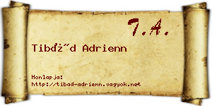 Tibád Adrienn névjegykártya